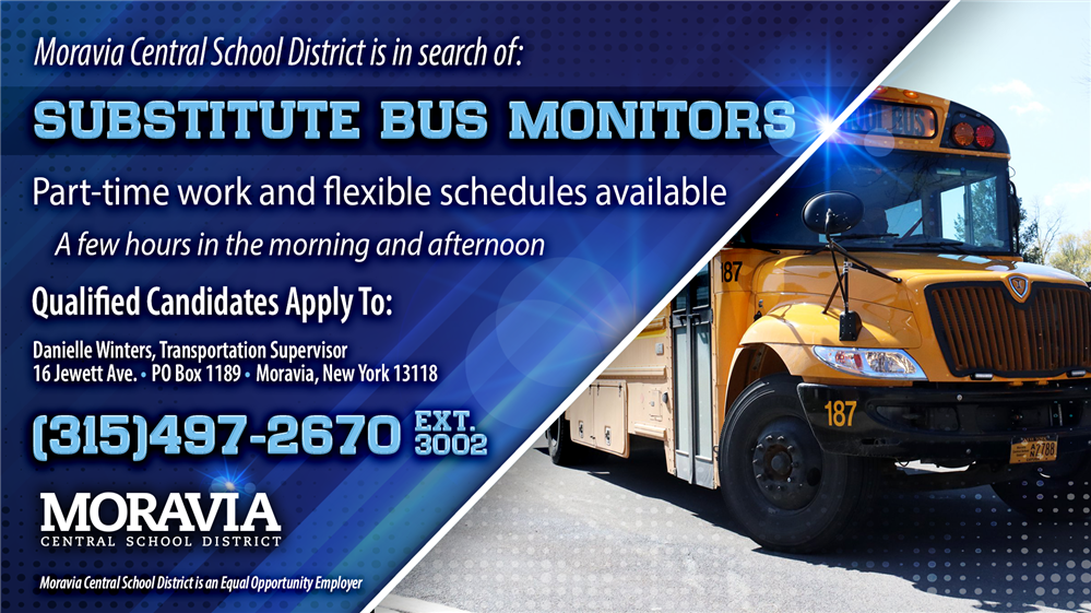 School Bus Monitors Needed